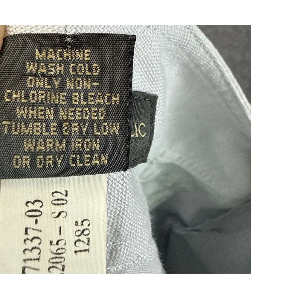 Banana Republic Linen Pants Women 10 Ankle Resortwear Wide Leg Trousers Vacation